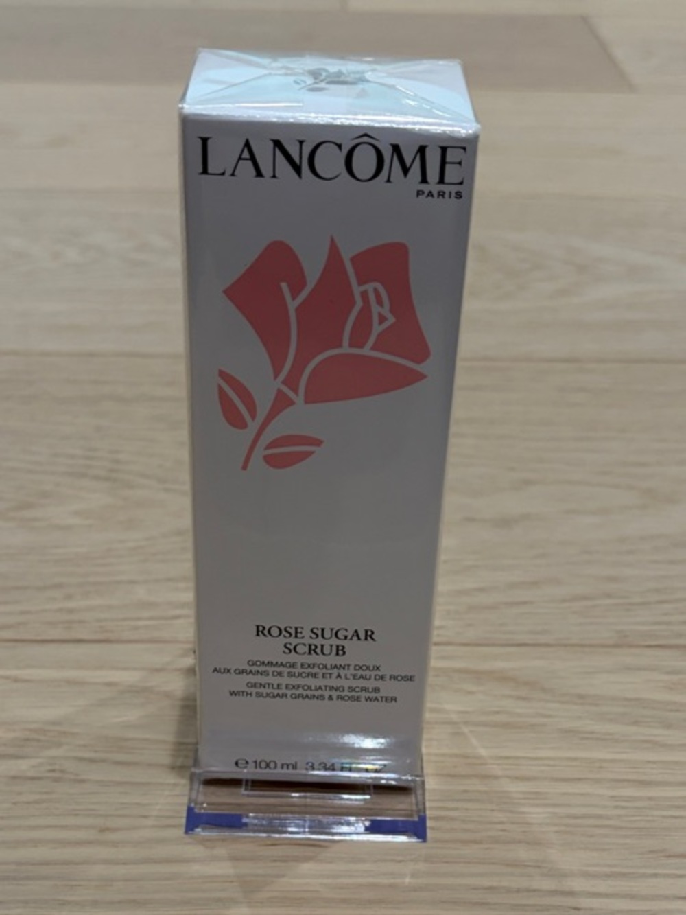 Lancôme Rose Sugar Scrub - Pink and White Box